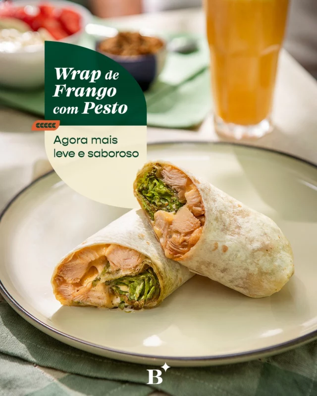 Nosso Wrap de Frango com Pesto reformulado chegou para ser seu jantar ou almoço leve, rápido e absurdamente saboroso!

Experimente e sinta o frescor no paladar. 

#benjaminpadaria #benjapadaria #padariasp #saopaulo #ifood #cafedamanha #brunch #wrap