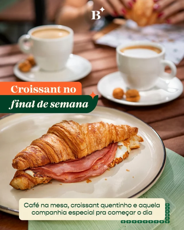Nada melhor do que escolher um lanche no croissant pra curtir um final de semana delicioso com quem você ama. 

Experimente nossas opções recheadas de sabor e carinho, com croissants perfeitos para tornar esse momento ainda mais especial. 🧡

#benjaminpadaria #benjapadaria #padariasp #saopaulo #ifood #cafedamanha #brunch #wrap