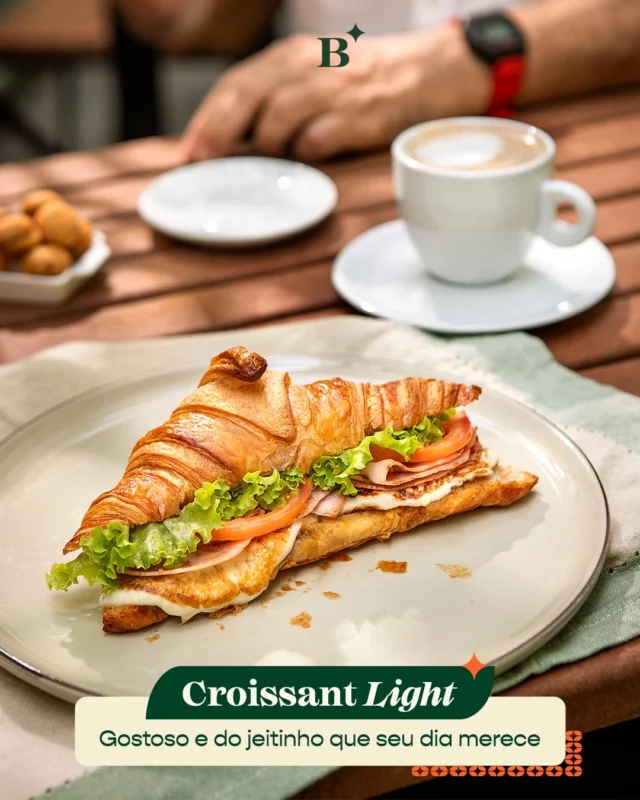O Croissant Light é a escolha ideal pra quem quer um lanche saboroso, mas sem abrir mão da leveza.

Seja no café, no intervalo ou naquele momento só seu, ele tá sempre à altura. 🥐☕

#benjaminpadaria #benjapadaria #padariasp #saopaulo #brunch #croissant