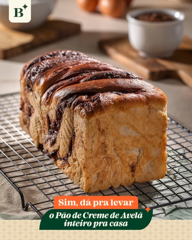 Cheirinho de pão macio e com toque cremoso de avelã no ar 😮‍💨 

Agora você pode aproveitar o nosso delicioso pão de creme de avelã inteiro e transformar qualquer momento em uma pequena celebração! 

Seja no café da manhã, lanche da tarde ou quando bater aquela vontade de comer algo gostoso. 

Passe na Benjamin e leve essa delícia pra sua mesa.

#benjaminapadaria #padariasp #pãodeavelã