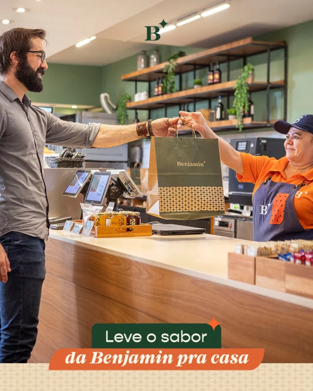 Benjamin vai com você no café, almoço e jantar, é você que escolhe. Se não der pra vir, a gente entrega pelo iFood.

Escolha como aproveitar seu momento e leve suas delícias favoritas pra casa 💚

#benjaminpadaria #benjapadaria #padariasp #saopaulo #ifood #cafedamanha #brunch