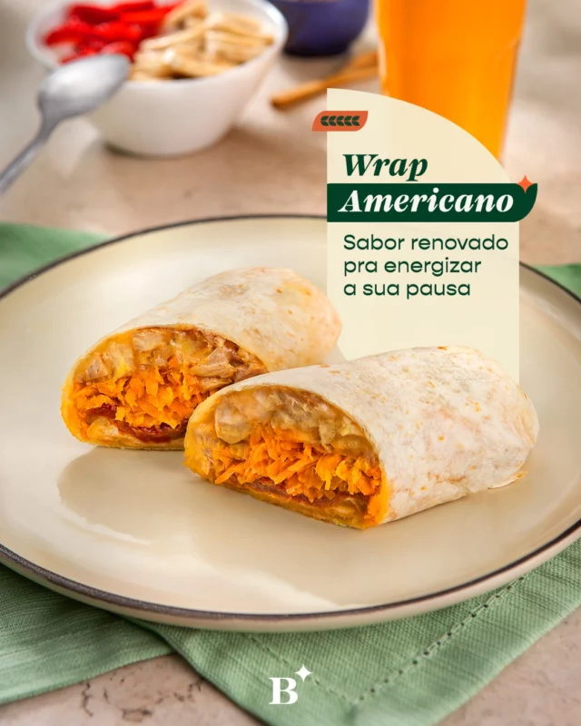 Nosso Wrap Americano ficou ainda mais delicioso com a nova receita! 🌯

Preparado com tortilha macia e ingredientes fresquinhos, o wrap ainda vem com alface, tomate e cenoura pra deixar tudo bem equilibrado. 

E se, lá no fim, der vontade de um docinho… é só seguir o coração, a gente entende. 💚

#benjaminpadaria #benjapadaria #padariasp #saopaulo #ifood #cafedamanha #brunch #wrap #wrapamericano