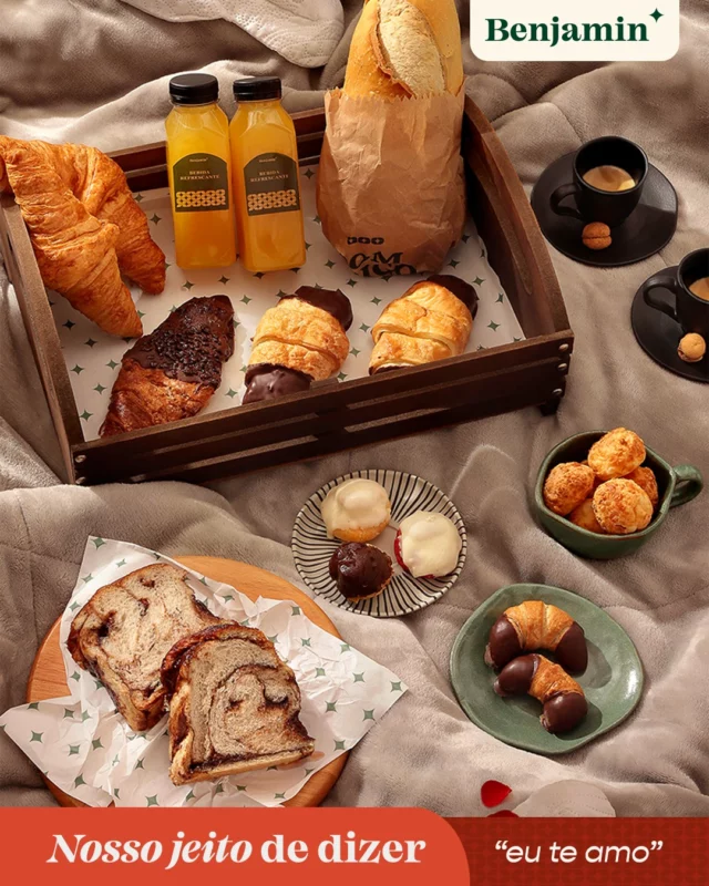 Monte uma cesta da Benjamin para o seu par neste Dia dos Namorados!

Perfeita para um café da manhã a dois que diz “eu te amo” sem precisar de nenhuma palavra. 💚

Peça pelo iFood e garanta momentos inesquecíveis com quem você ama.

#Benjamin #CestaBenjamin #DiadosNamorados