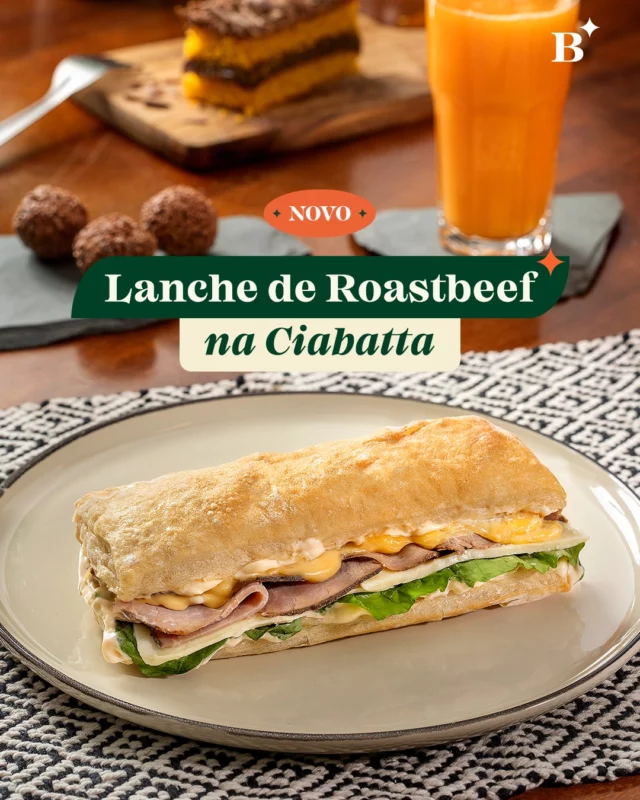 Pra quem vive no ritmo da cidade, a gente entrega um sanduíche à altura! Roastbeef, cebola caramelizada, queijo prato, rúcula fresca, maionese defumada e um toque de blue cheese, tudo na nossa ciabatta artesanal.

E pra completar, suco natural refrescante e aquela dupla imbatível de sobremesa: brigadeiro e fatia de bolo.

Prático, intenso e pronto pra acompanhar seu ritmo.

#Benjamin #PadariaSP #Roastbeef #Ciabatta #Lanche