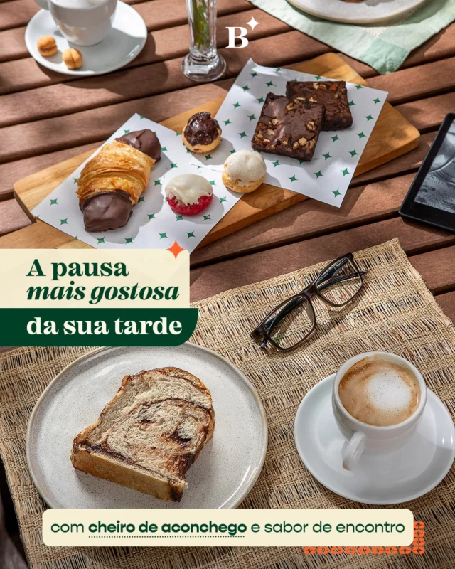 Tem pausa que vale por um abraço, ainda mais com café quente, cheiro de pão de creme de avelã na chapa e boa companhia.

Transforme seu fim de tarde num ritual gostoso: mesa compartilhada, conversa leve e aquele docinho que conforta.

O combo Babka ou Brownie + Café é o convite perfeito pra esse momento.

#Benjamin #PadariaSP #Café #Brownie #BabkaNaChapa #ComboDaTarde #PausaComSabor
