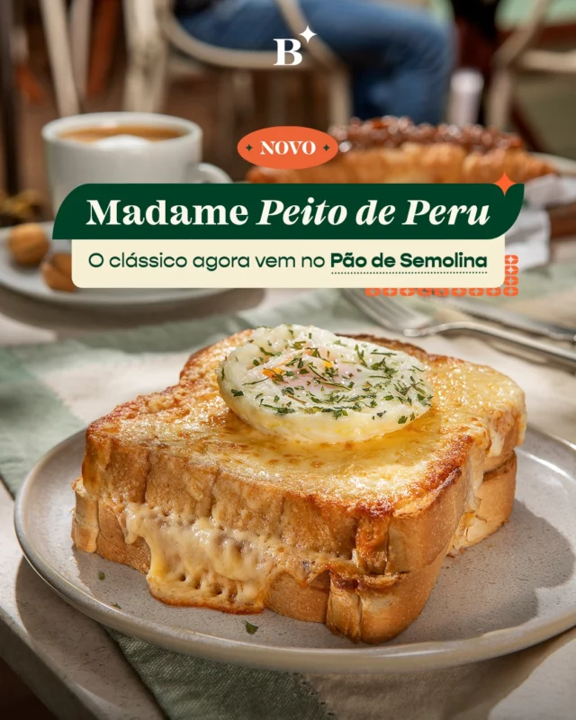 Seu final de semana começa aqui, com a versão Benjamin do clássico Croque Madame. 

Crosta crocante, gema macia, interior cremoso, peito de peru e queijo derretido. É o contraste perfeito. 

A versão Benjamin no Pão de Semolina do clássico Croque Madame. Experimente e conta pra gente!

#Benjamin #PadariaSP
