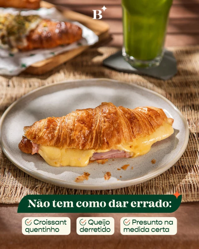 Fim de tarde ganha cor com croissant quentinho, e um recheio de presunto e queijo delicioso. 

É o lanche perfeito para você desfrutar da própria companhia.

Experimente e sinta a diferença que um croissant da Benjamin faz no seu dia.

#Benjamin #PadariaSP