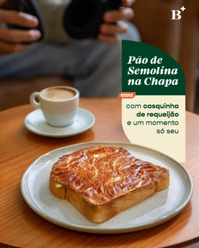 Tem dias que tudo começa depois do café. Sem conversa, sem agenda. Só você e a Benjamin.

Pão de semolina na chapa com Requeijão, um delicioso café com leite e nossos Beijo-Dama pra fechar.

Às vezes, tudo que você precisa pra se sentir bem é isso: Café da manhã na Benjamin. 

Aguardamos você!

#Benjamin #PadariaSP