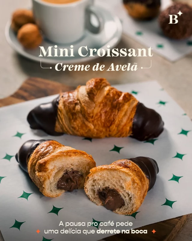Sabe o que combina perfeitamente com o seu cafezinho da tarde? Um Mini Croissant recheado com creme de avelã! 

Venha se deliciar com essa combinação irresistível na Benjamin.

Porque tem coisa melhor que uma delícia com café? Só se for com creme de avelã no meio. 🤎☕

#Benjamin #PadariaSP #Cafezinho #Nutella