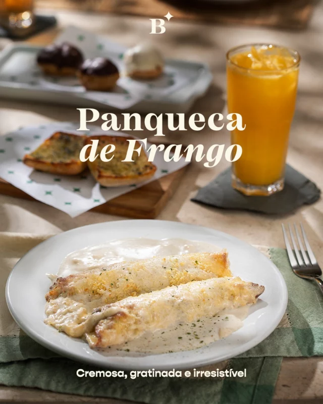Tem dias que pedem mais do que um lanche: pedem uma refeição completa. 🧡

Nossa panqueca de frango é servida em uma porção generosa gratinada, com muito molho e ainda vem acompanhada de 2 torradas ciabattas ou salada. E se bater a dúvida de qual escolher, é só pedir como adicional.

Disponível no iFood e também em nossas unidades. Experimente essa novidade!

#Benjamin #PadariaSP #Panqueca #iFood #ComfortFood