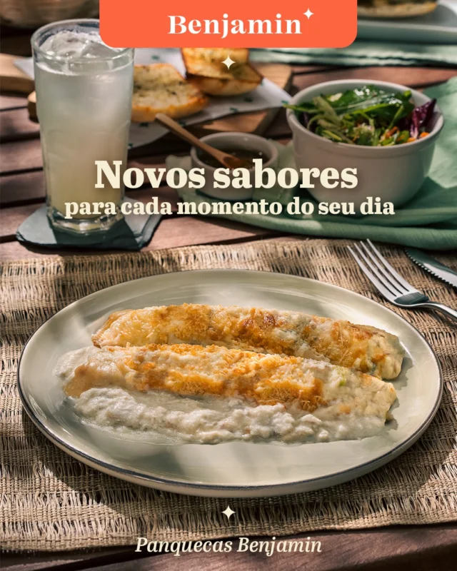 Elas chegaram para conquistar quem ama variar os sabores na hora da pausa.

Tem opções para todos os gostos: frango gratinado, calabresa, ricota e muito mais! 😍

Perfeita para transformar qualquer momento do dia em uma pausa deliciosa.

#Benjamin #PadariaSP #Panquecas #ComfortFood