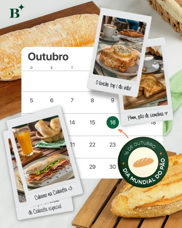 O pão é tradição da manhã, é aconchego, é sabor que transforma qualquer pausa. ✨

Na Benjamin, ele é protagonista em cada receita: das baguetes e ciabattas ao croque e aos sanduíches artesanais. 🥖☕

Hoje é dia de vim celebrar o alimento que nunca sai do nosso dia a dia. 💛

Conta pra gente, qual seu favorito? 

#Benjamin #DiaMundialDoPão #PadariaSP #CaféDaManhã