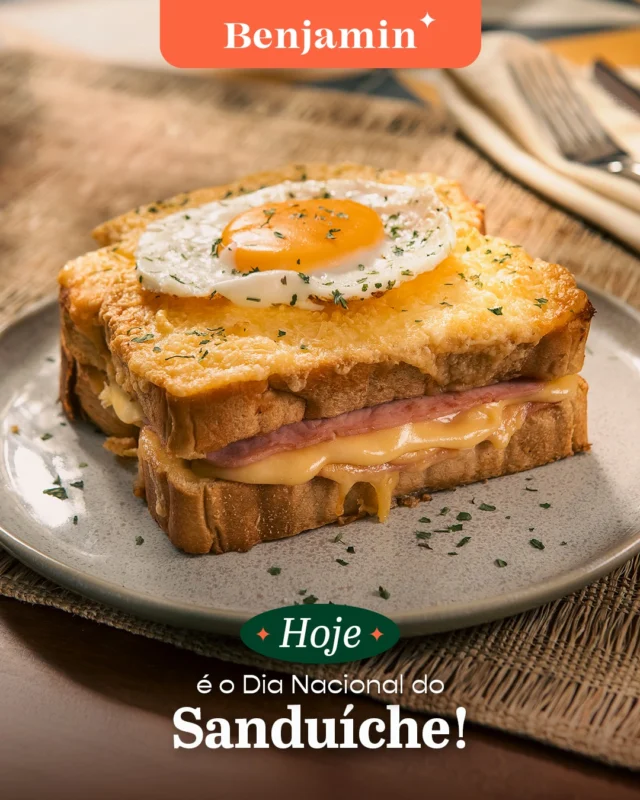 Escolher o seu preferido é o único desafio de hoje. Porque todo sanduíche da Benjamin tem aquele gostinho de quero mais. ☕🥪

Vem celebrar o Dia Nacional do Sanduíche com a gente!

A pausa mais deliciosa do seu dia é por nossa conta.

#Benjamin #PadariaSP #DiaDoSanduíche #CroissantBenjamin #CroqueBenjamin