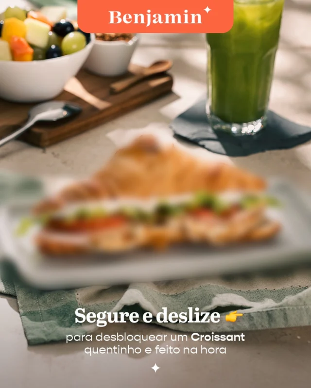Um croissant quentinho é tudo que o seu dia precisa pra começar bem.

Desbloqueie o sabor, o café e o bom humor da manhã. 😋

☕ Vem pra Benjamin e comece o dia do jeito certo!

#BenjaminPadaria #Croissant #CaféDaManhãBenjamin