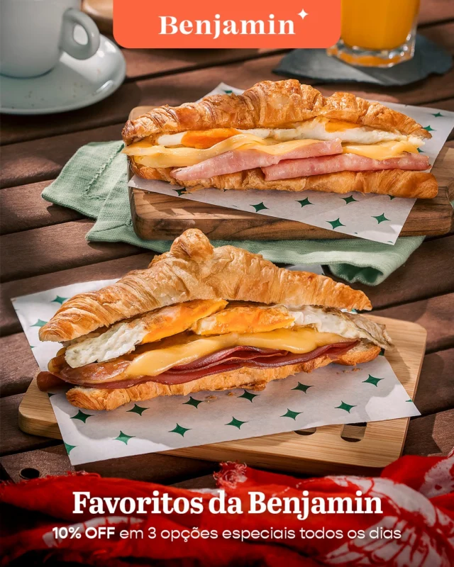Chegou a hora de aproveitar os clássicos da Benjamin com aquela oferta que faz diferença. 🤤

Durante essa semana, lançamos os Favoritos Benjamin com 10% OFF. Descubra 3 produtos especiais com 10% de desconto. Cada dia uma opção diferente para variar seu momento do dia.

Vem garantir o seu favorito da vez. 😉

#Benjamin #FavoritosBenjamin #Desconto #PadariaSP #Brunch