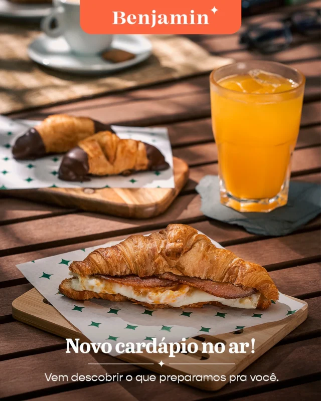 Atualizamos o cardápio e ele está ainda mais completo! 😋

 As novidades já estão disponíveis, com sabores para todos os momentos do dia. As novidades do nosso novo cardápio também estão no iFood para quem prefere sabor e praticidade.

Passa aqui e confira o que mudou.

#Benjamin #PadariaSP #Brunch #Novidade #Cardapio