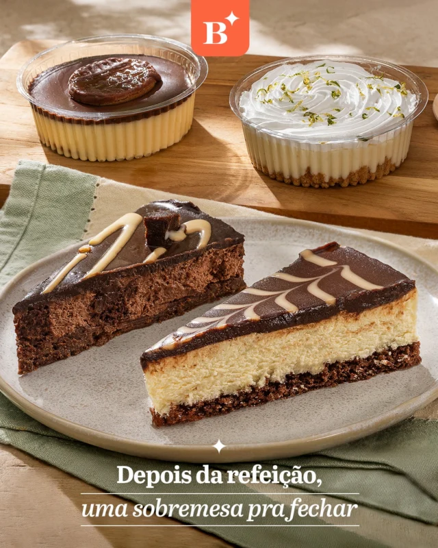 Se a vontade de um docinho bateu… as novas sobremesas da Benjamin estão prontas para te conquistar no primeiro pedaço.

Cremosas, fresquinhas e perfeitas para fechar a refeição com chave de ouro.

Experimente e descubra a sua favorita! 😍🍰

#Benjamin #PadariaSP #Brunch #Torta #Sobremesa