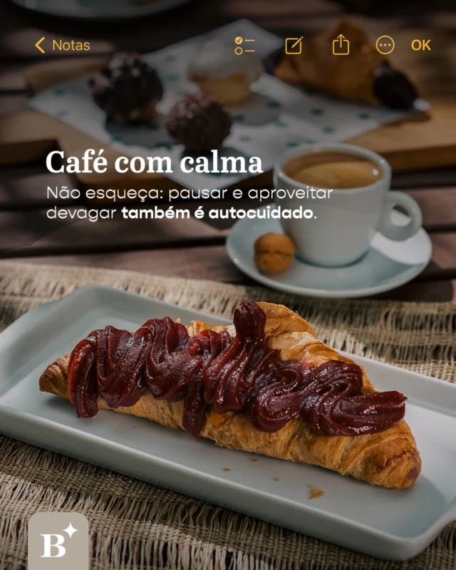 Uma pausa simples pode ser um gesto de cuidado que conforta nos dias mais turbulentos. Hoje, permita-se começar a semana com sabor e leveza. 

Conta aqui, qual delícia vai acompanhar sua pausa de hoje?

#Benjamin #PadariaSP #Brunch #Café #Autocuidado