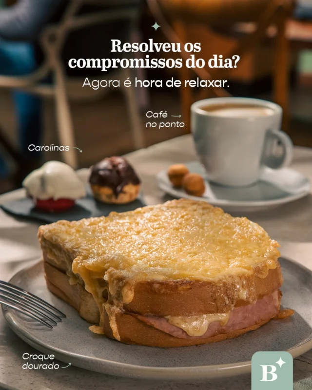 Depois de um dia cheio, tudo que a gente precisa é um momento para reencontrar o equilíbrio.

Um croque dourado, café passado na hora e algo doce para fechar podem parecer comuns, mas fazem toda a diferença.

Pequenas pausas também fazem parte de um bom dia. 🤎

#BenjaminAPadaria #PadariaSP #Croque #Café #Pausa