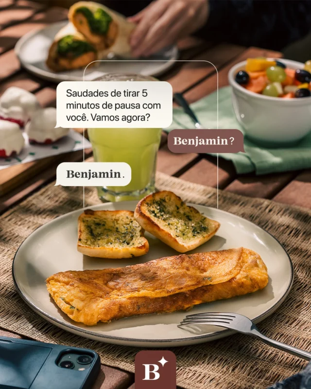 Às vezes, tudo o que a gente precisa no meio do dia é de alguns minutos para desacelerar ao lado da nossa pessoa favorita.

Pausas especiais também são necessárias para um bom dia. 🤎

#BenjaminAPadaria #PadariaSP #MomentosBenjamin