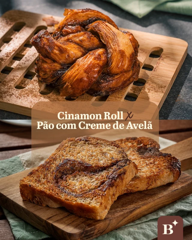 Hoje a dúvida é das boas.

Cinnamon Roll chega com massa macia e canela no ponto pra acompanhar seu café ou brunch. Enquanto o Pão com Creme de Avelã vem recheado com creme de avelã, pra quem deseja um momento mais doce.

Agora é com você. Escolha o seu e experimente!

#BenjaminAPadaria #PadariaSP #Doces #CinnamonRoll #Babka