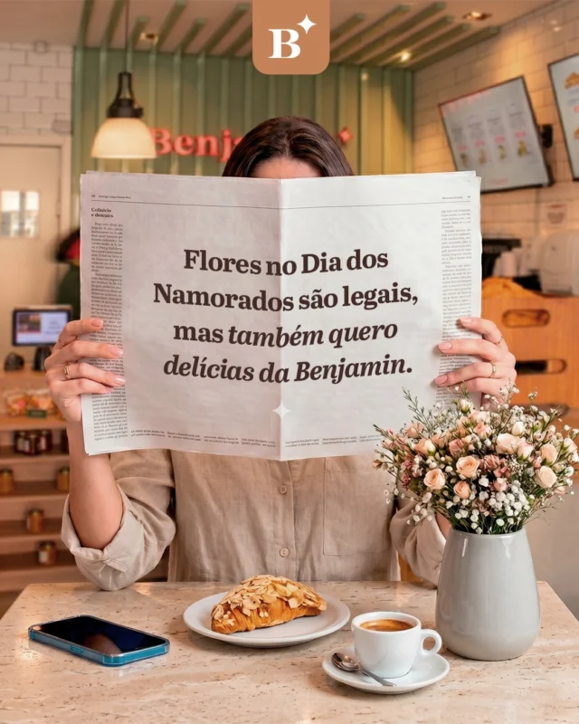 Flores são um clássico. Mas, convenhamos, quem não gosta de um croissant recheado e uma cesta cheia de delícias?

Neste Dia dos Namorados, comemore com sabor escolhendo seus favoritos da Benjamin!

#BenjaminAPadaria #DiaDosNamorados #PadariaSP #Croissant #Cestas #Doces