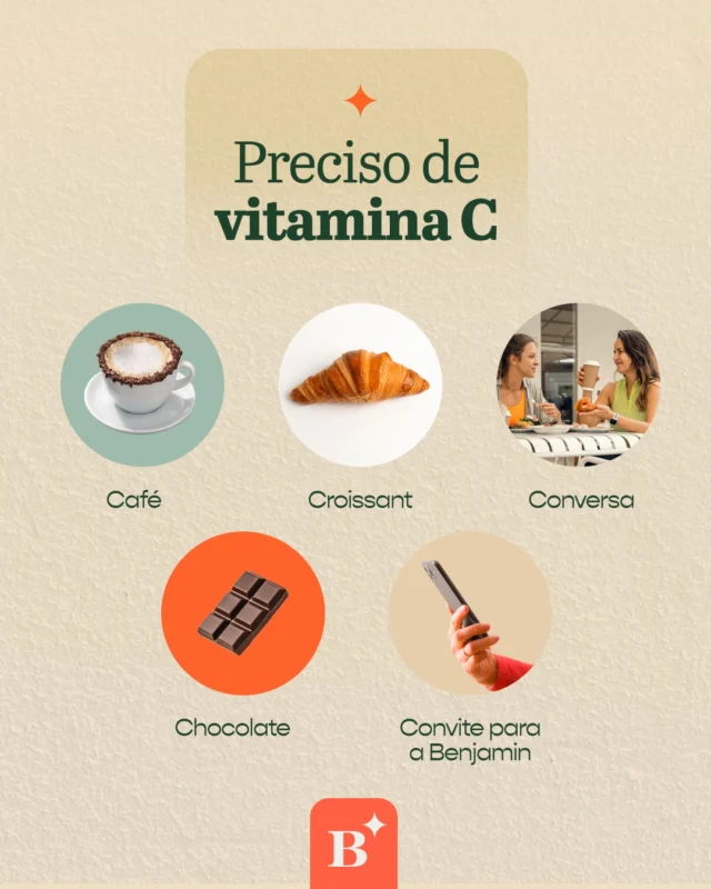 Tem dias em que a vitamina C que a gente precisa vem de café, croissant, chocolate e uma boa conversa.

Melhor ainda quando tudo isso vira um convite para fazer uma pausa e aproveitar o momento com calma.

#Benjamin #BenjaminAPadaria #Croissant #Café #PadariaSP