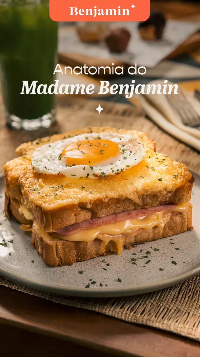 Um clássico das manhãs, com o toque especial da Benjamin. 

O Madame é feito com pão fresquinho, presunto, requeijão, ovo e muuuuito queijo derretido.

Vem descobrir por que ele é um dos queridinhos da padaria.

#BenjaminAPadaria #MadameBenjamin #CroqueBenjamin #Brunch #CafeDaManha