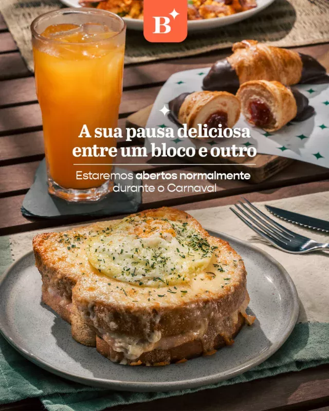 Enquanto a cidade entra no ritmo do Carnaval, a Benjamin segue no seu tempo.

Durante a folia, funcionamos em nosso horário normal, prontos para ser aquela pausa deliciosa entre um bloco e outro. 

Passe, respire, saboreie. 🤎 

#Benjamin #PadariaSP #Brunch #Carnaval